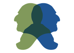 Logo Anton Bruckner in blau grün