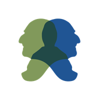 Logo Anton Bruckner in blau grün